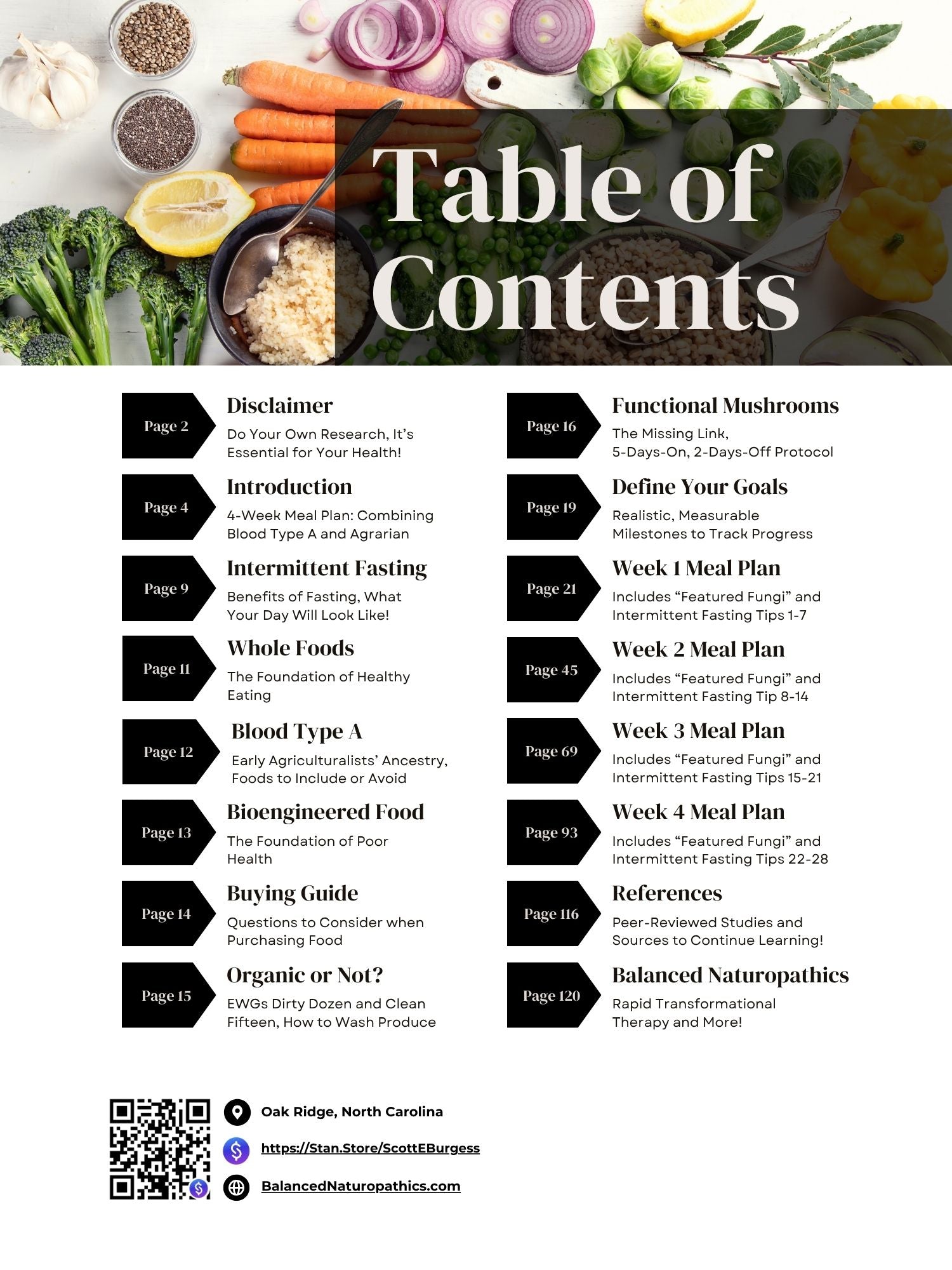 E-Book Blood Type A: 4-Week Meal Plan by Scott & Michelle Burgess