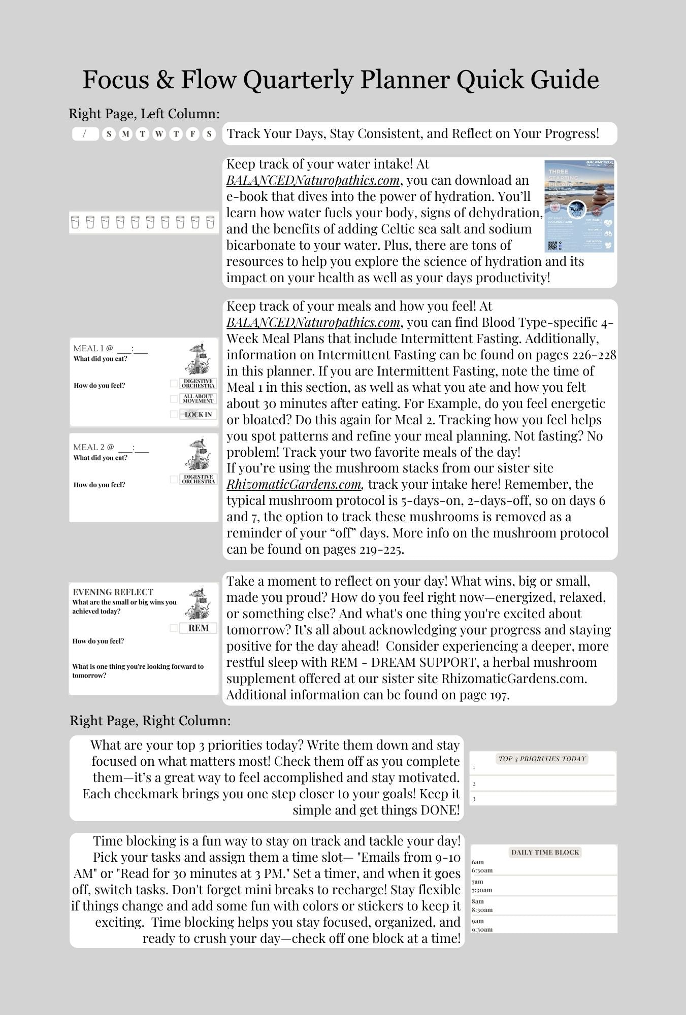 LOCK IN Focus & Flow Quarterly Planner