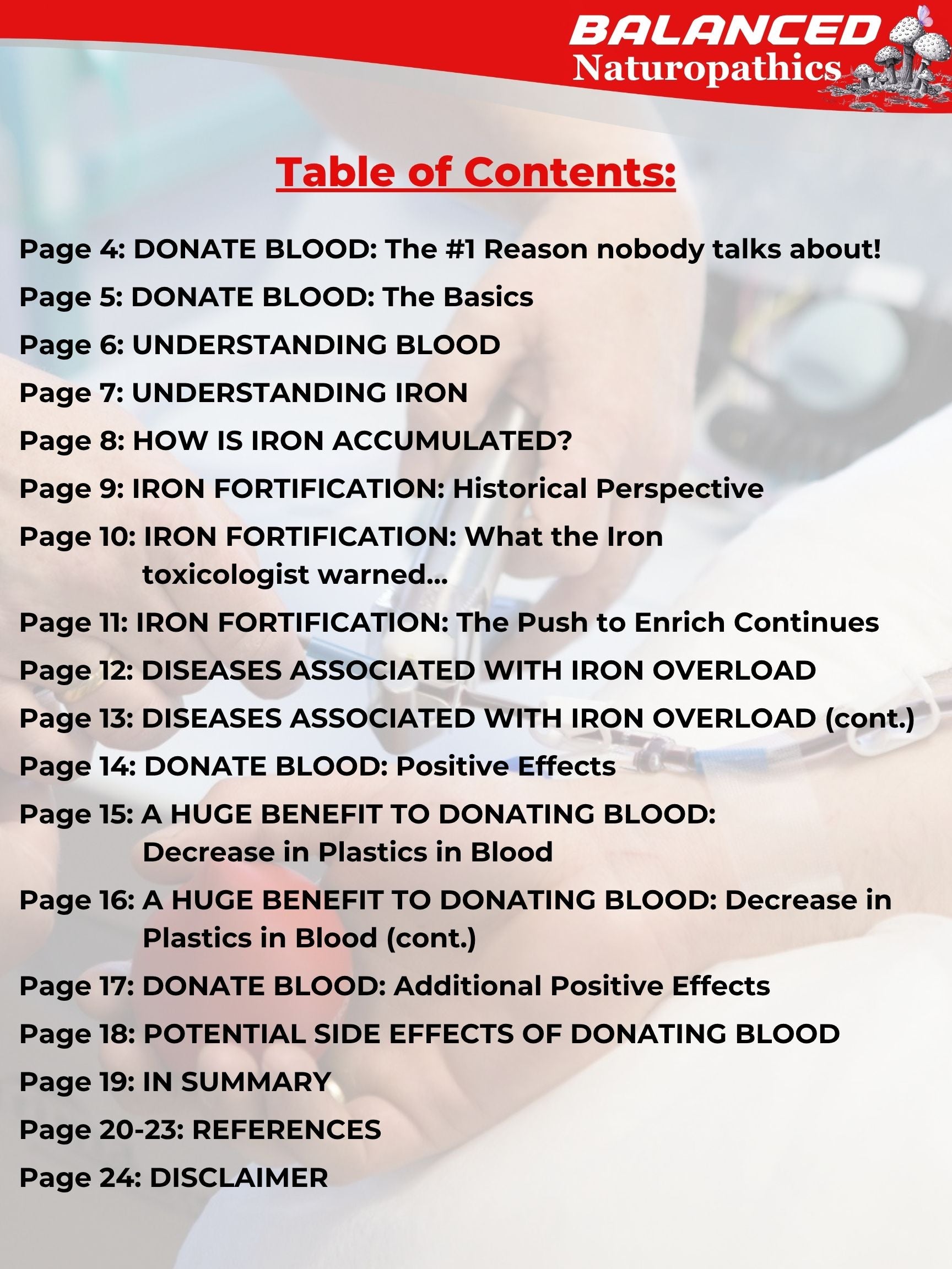 Three Starting Pillars: Understanding Blood Donation E-Book