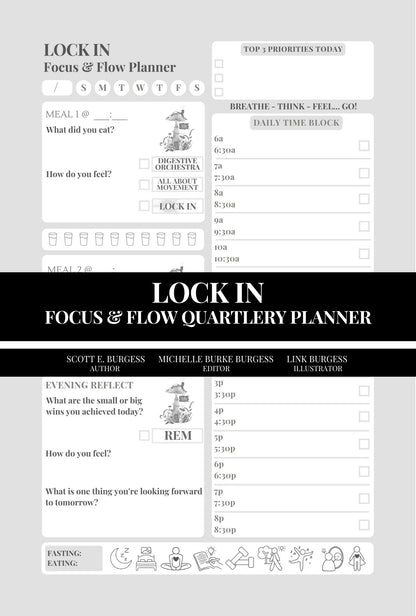 LOCK IN Focus & Flow Quarterly Planner