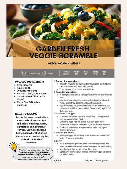 E-Book Blood Type B: 4-Week Meal Plan by Scott and Michelle Burgess