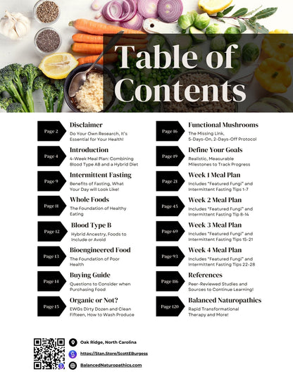 E-Book Blood Type B: 4-Week Meal Plan by Scott and Michelle Burgess