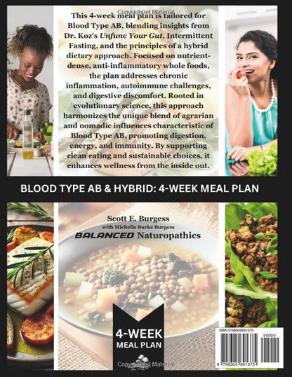 Blood Type AB: 4-Week Meal Plan by Scott and Michelle Burgess