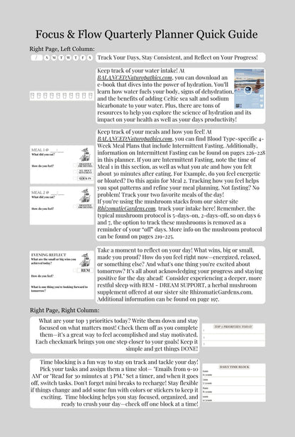 LOCK IN Focus & Flow Quarterly Planner