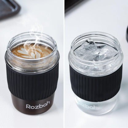 Glass Coffee Cup - Scott's Favorite - Reusable GLASS Travel Mug