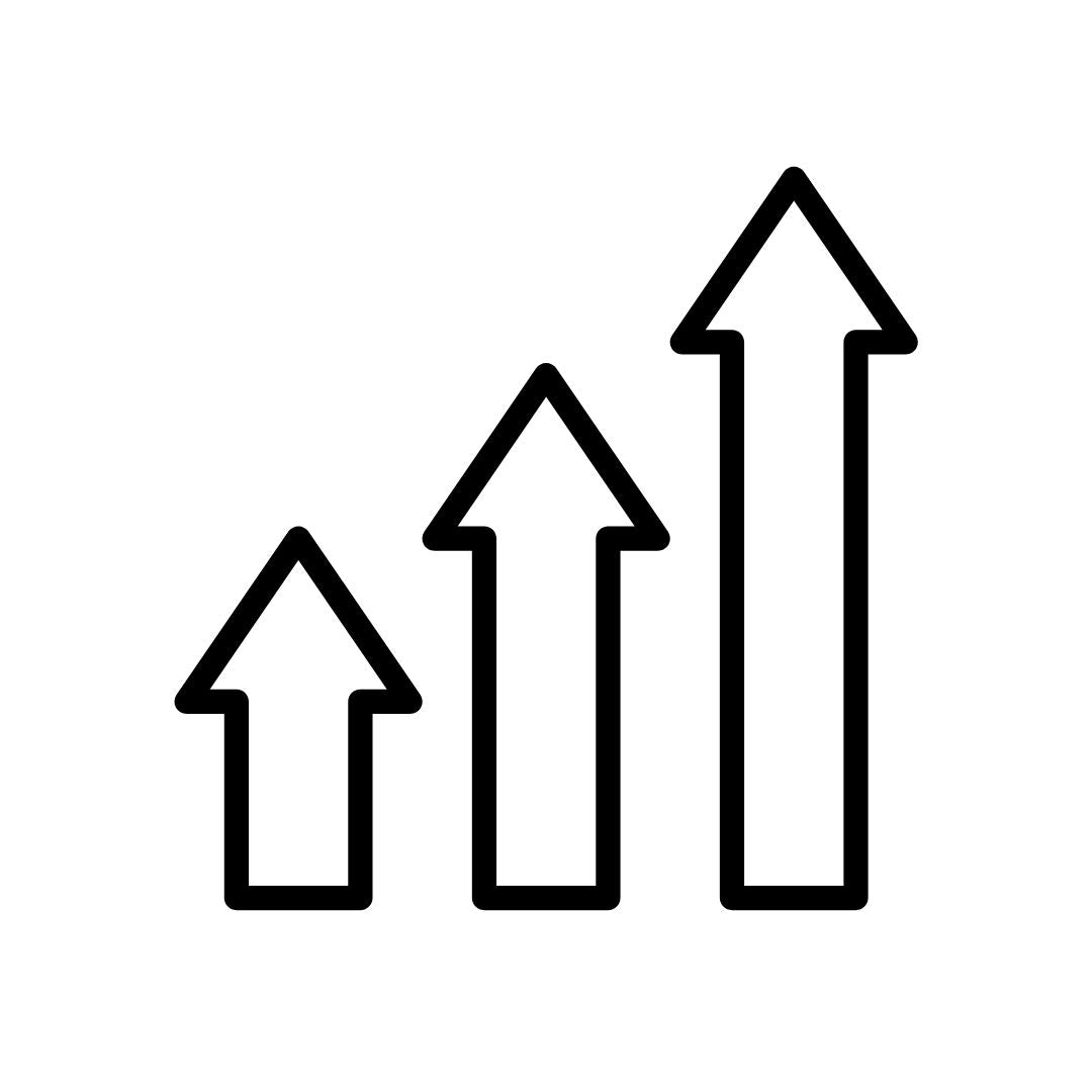 Upward arrows icon symbolizing leaders moving beyond empty wellness slogans to implement systems that drive measurable executive performance results.