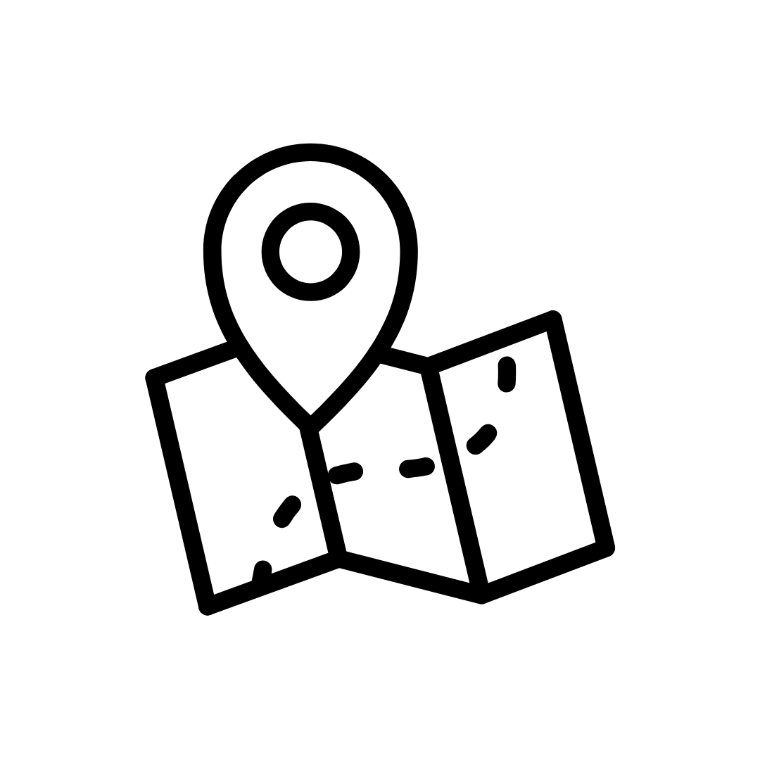 Map icon representing a practical, shareable health report from MyDeficiencies to bring to your practitioner.
